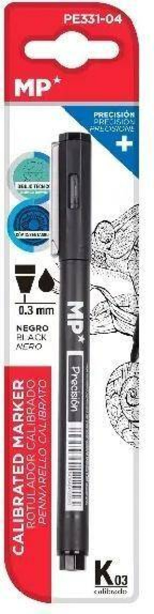 Marker precyzyjny kaligraficzny 0,3mm czarny