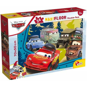 Puzzle podłogowe dwustronne Maxi 24 Auta