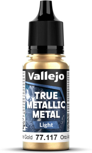 Vallejo: 77.117 - True Metallic Metal - Light - Arcane Gold (18 ml)