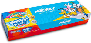 Farby plakatowe Colorino Kids mix 20 ml 12 kolorów Mickey