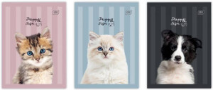 Zeszyt A4/32K Kratka UV Puppy Sign mix (10szt)