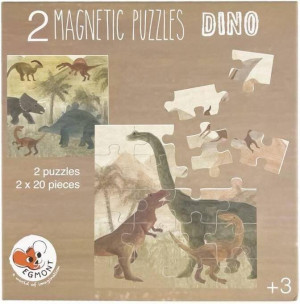 Puzzle magnetyczne. Dinozaury