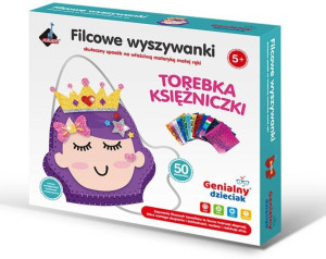 Filcowe wyszywanki - torebka księżniczka