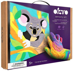 Kolorowanka z masy plastycznej po numerach Koala
