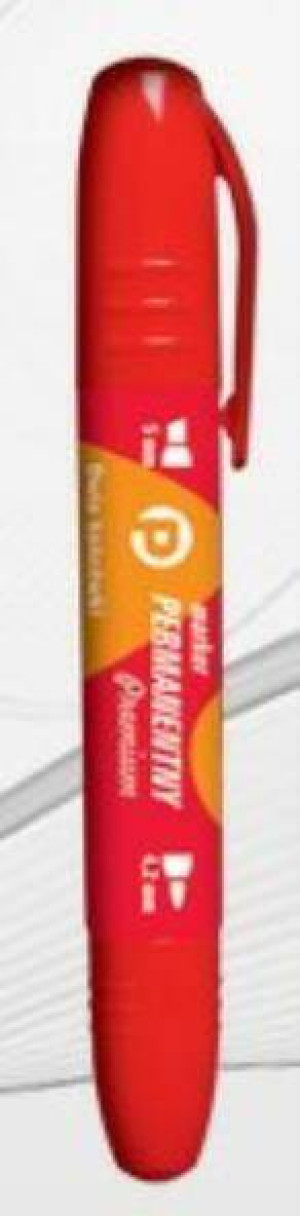 Marker permanentny Premium Tetis 2 końcówki czarny