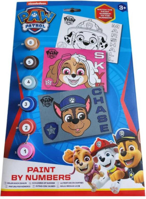 Psi Patrol. Malowanie według liczb