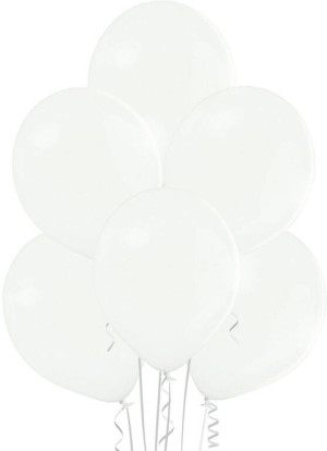 Balon B105 pastelowy biały
