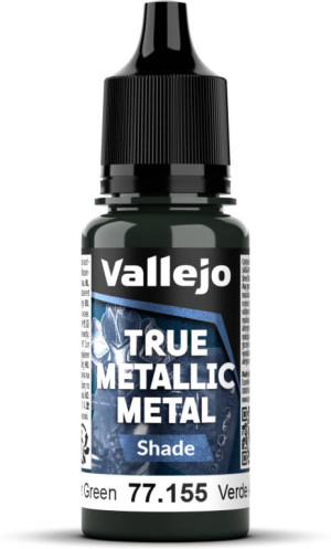 Vallejo: 77.155 - True Metallic Metal - Shade - Amber Green (18 ml)