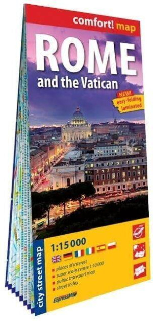 Comfort!map Rome and the Vatican 1:15 000 w.2025