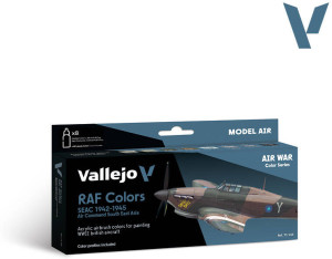 Vallejo: 71.146 - Model Air - Air War - RAF Colors - Seac 1942-1945 - Air Command South East Asia (8x18 ml)
