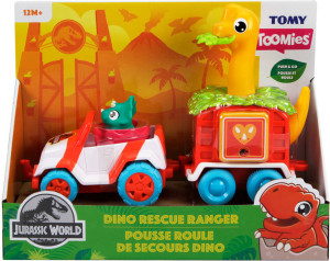 Toomies jeep z dino przyczepą Jurassic World TOMY