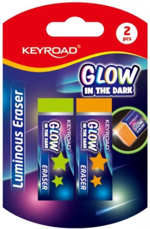 Gumka do ścierania fluorescencyjna 2szt MIX