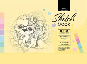 Sketchbook. Szkicownik 48 kartek. 197 x 124 mm