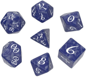 Komplet Kości Classic RPG Dice Set - Kobaltowo-biały