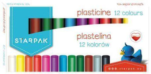 Plastelina 12 kolorów STK
