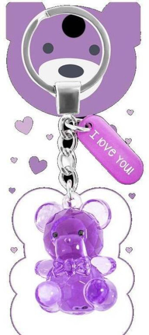 Brelok miś - I love you!