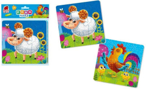 Piankowe puzzle 2w1. Farma