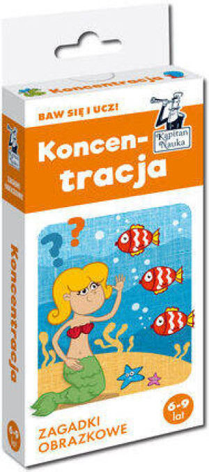 Koncentracja. Zagadki obrazkowe. Kapitan Nauka