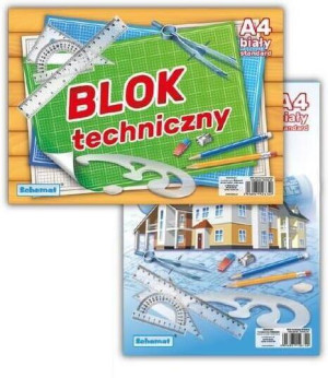 Blok techniczny A4/10K biały