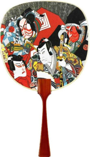 Karnet TUL-1034 Wachlarz Japoński teatr Kabuki