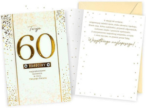Karnet B6 Urodziny 60