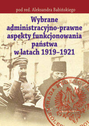 Wybrane adeministr. -prawne aspekty funk. państwa