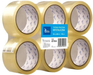 Taśma Pakowa Krystal. 48mmx50m. 6 sztuk