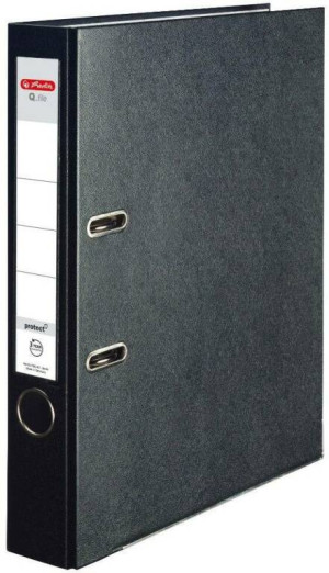 Segregator A4 5cm PP czarny Q file