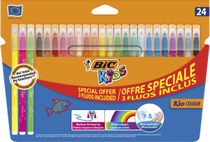 Flamastry Kid Couleur Fluo 20+4 kolory