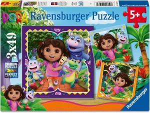 Puzzle dla dzieci 2D: Dora 3x49el
