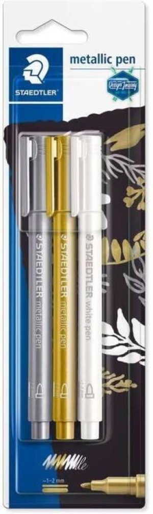 Marker metaliczny. 3 kolory