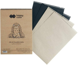 Szkicownik na spirali A4/50K Black&Brown