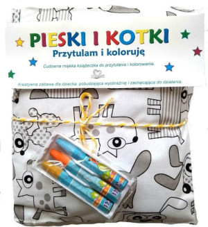 Pieski i kotki. Przytulam i koloruję