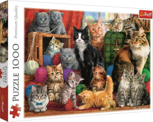 Kocie spotkanie. Puzzle 1000. Trefl