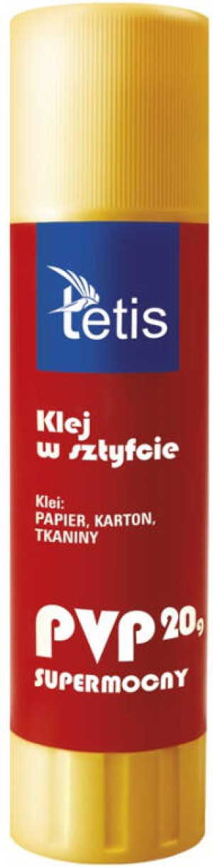Klej w sztyfcie. Typ PVP 20g. 12 sztuk