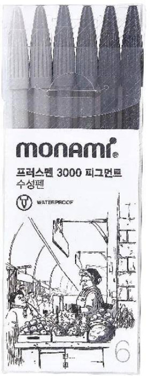 Cienkopis Plus Pen 6kol MONAMI