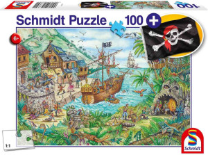 Puzzle 100 Zatoka piratów + flaga G3