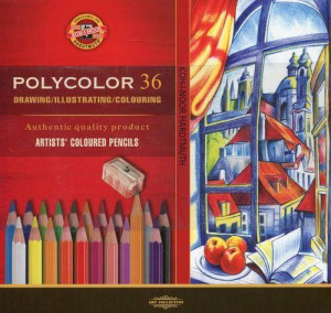 Kredki ołówkowe Polycolor. 36 kolorów