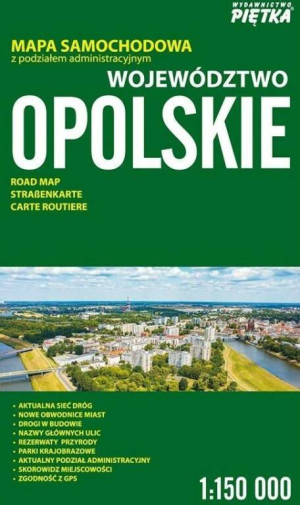 Województwo Oploskie 1:150 000 mapa samochodowa
