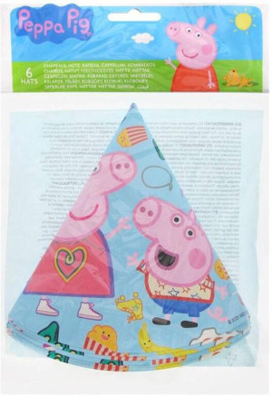 Czapeczki papierowe Świnka Peppa