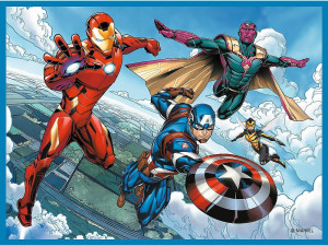 Trefl. Puzzle 2w1. Avengers. Bohaterowie w akcji