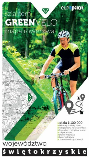 Województwo świętokrzyskie 1:100 000. Mapa rowerowa. Nie tylko Green Velo