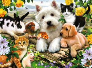 Puzzle 300 XXL Szczęśliwe zwierzęta