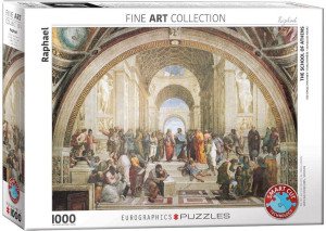 Puzzle 1000 Szkoła ateńska autorstwa Raphaela 6000-4141