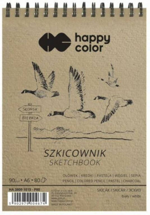 Szkicownik na spirali A6/80K Ptaki