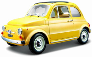 Fiat 500 F 1965. Yellow 1:24