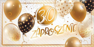 Zaproszenie na 30 Urodziny Z190 (5szt)