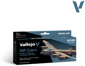 Vallejo: 71.145 - Model Air - Air War - RAF Colors - Bomber & Training Air Command 1939-1945 (8x18 ml)