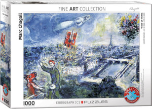 Puzzle 1000 Widok na Paryż, Marc Chagall