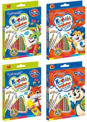 Kredki szkolne trójkątne Bambino